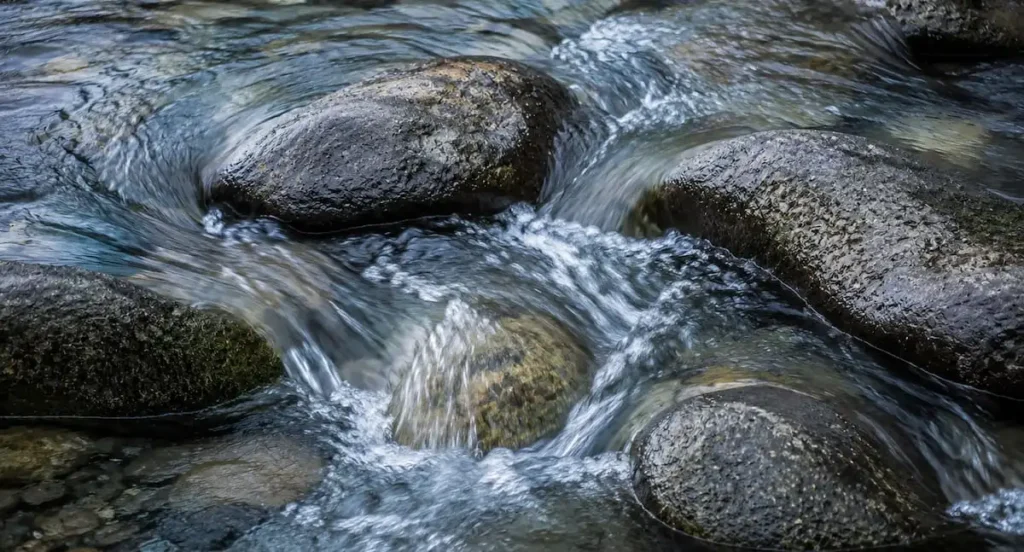 Flowing stream symbolising sexual confidence